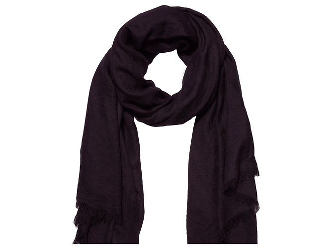 Sciarpa Loro Piana in Cashmere Viola Scuro - vista 2