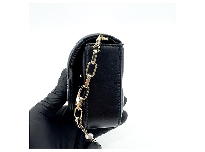 Christian Dior Lady Dior Chain Phone Cannage Quilt Lambskin Nero - vista 3