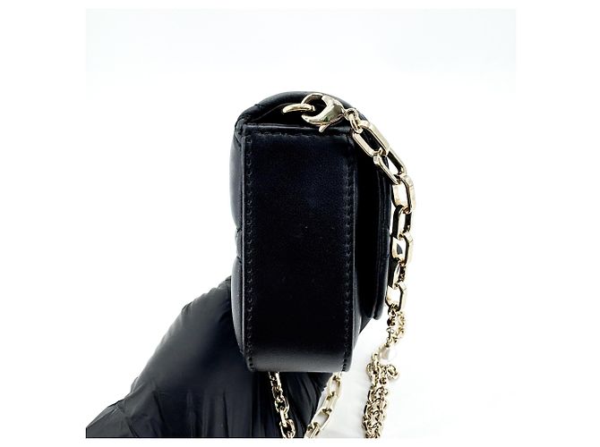 Christian Dior Lady Dior Chain Phone Cannage Quilt Lambskin Nero - vista 4