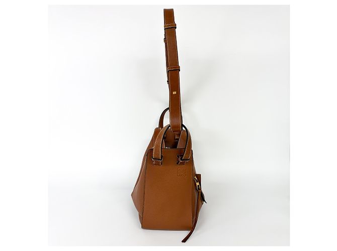 Loewe Hammock Leather Mini Marrom - vista 4