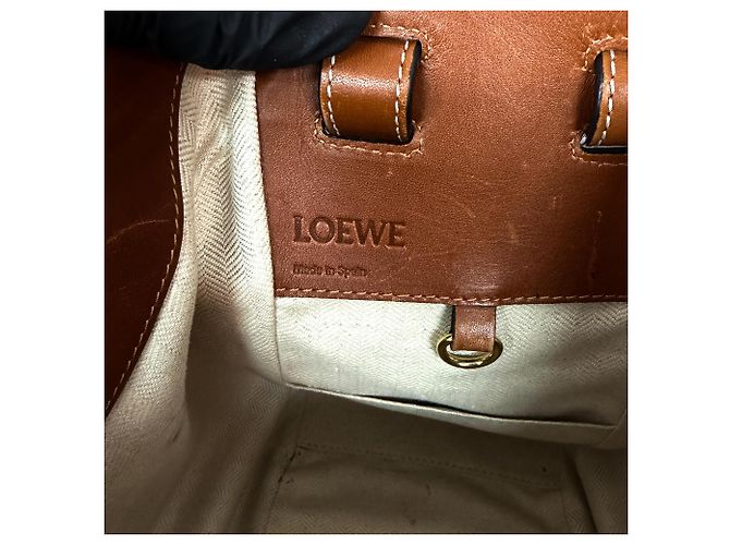 Loewe Hammock Leather Mini Marrom - vista 6