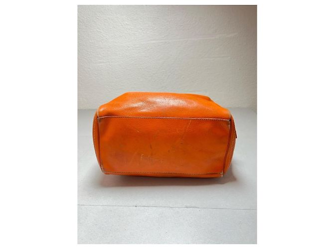 Céline Boogie Handtasche aus orangefarbenem Leder - Ansicht 4