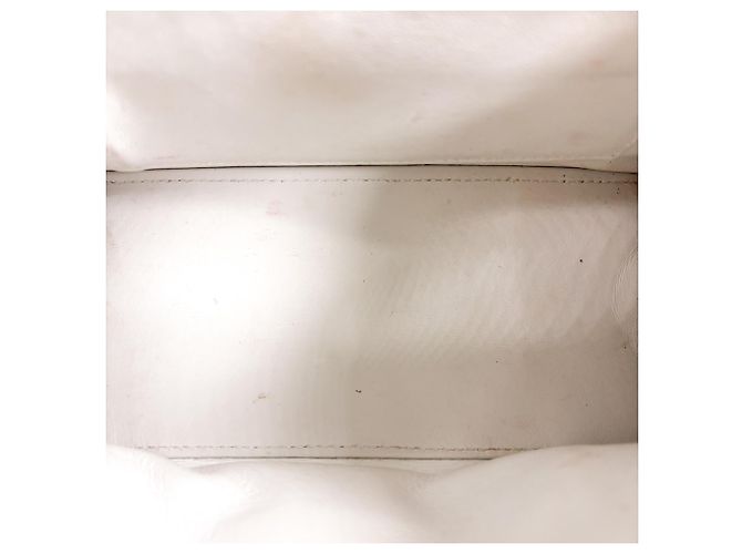 Balenciaga Hourglass Top Handle Leather XS Bianco - vista 5