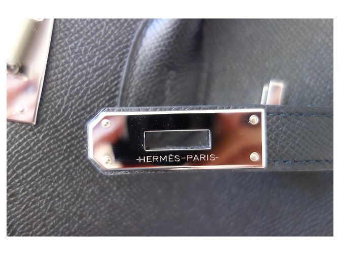 Borsa Hermès Birkin 30 in pelle Epsom nera Nero - vista 10