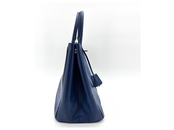 Prada Lux Open Saffiano Leather Medium Blau - Ansicht 4