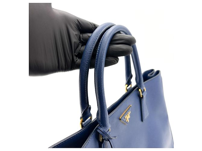 Prada Lux Open Saffiano Leather Medium Blau - Ansicht 7