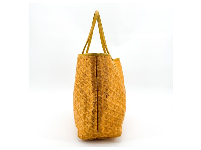 Borsa Tote Goyard Saint Louis Coated Canvas PM Giallo - vista 3