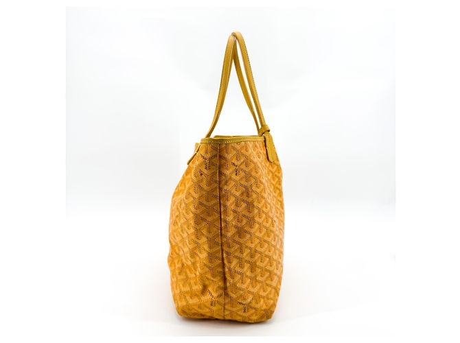 Borsa Tote Goyard Saint Louis Coated Canvas PM Giallo - vista 4