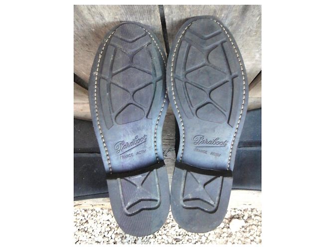 Bottes hautes en cuir Paraboot Gris anthracite - vue 5