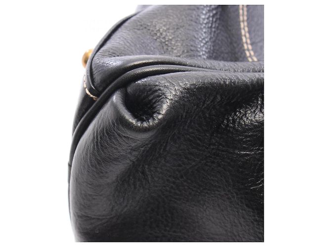 MCM Leder-Tote-Handtasche Schwarz - Ansicht 9