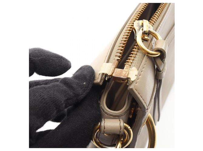Chloé ROY 2-Way Schultertasche/Handtasche Beige - Ansicht 11