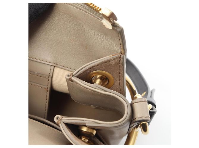 Chloé ROY 2-Way Schultertasche/Handtasche Beige - Ansicht 12