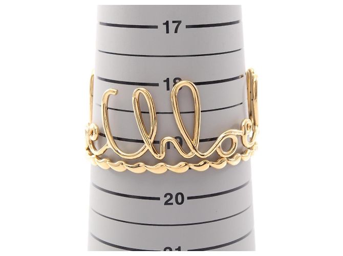 Set de 2 brazaletes Chloé Iconic chapados en oro Dorado - vista 5