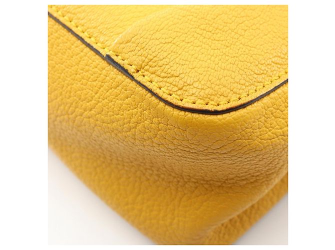 Borsa a tracolla Chloé Elsie in pelle gialla Giallo - vista 10