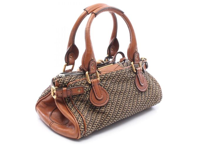 Bolso Chloé Paddington Castaño Negro Beige - vista 2