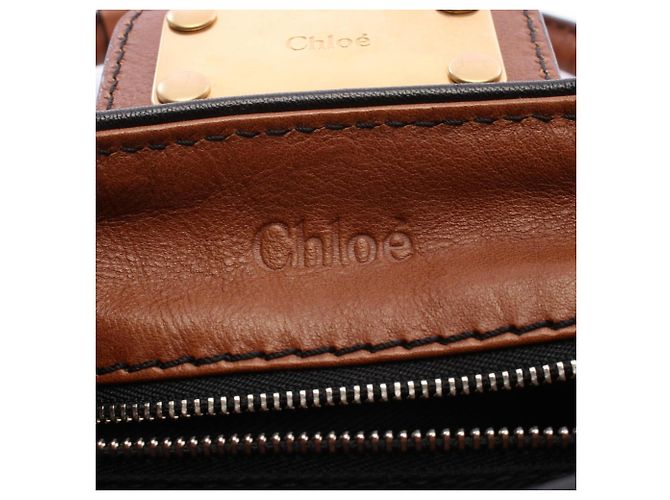 Bolso Chloé Paddington Castaño Negro Beige - vista 4