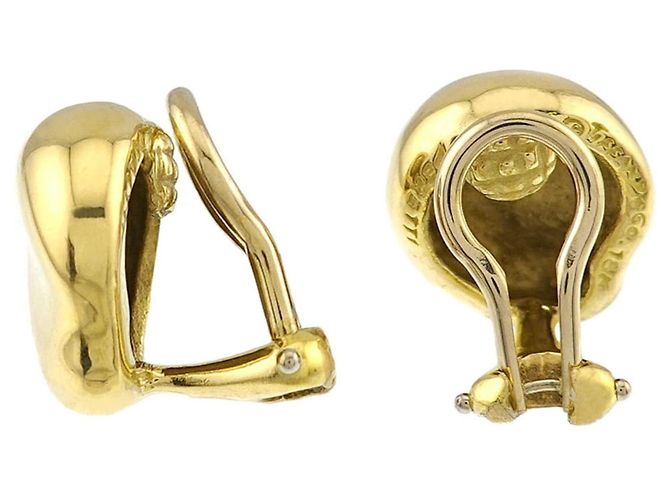 Autre Marque Orecchini a clip Nugget di Tiffany & Co. in oro giallo 18K - vista 4