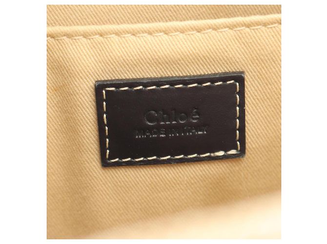 Chloé Woody Small 2-Way Tote Bag Schwarz Beige - Ansicht 4