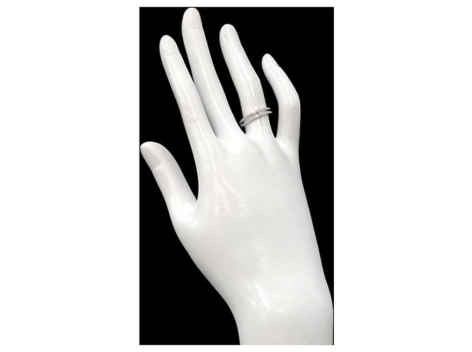 Ring Hermès Anel Alianne PM Hermes Ouro Branco - vista 7