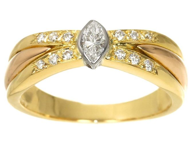 Cartier Ring aus dreifarbigem Gold - Ansicht 2