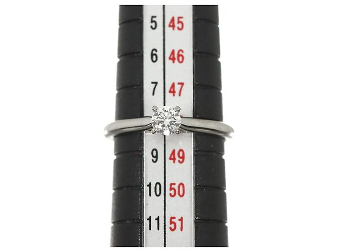 Cartier Solitär-Diamantring aus Platin - Ansicht 7