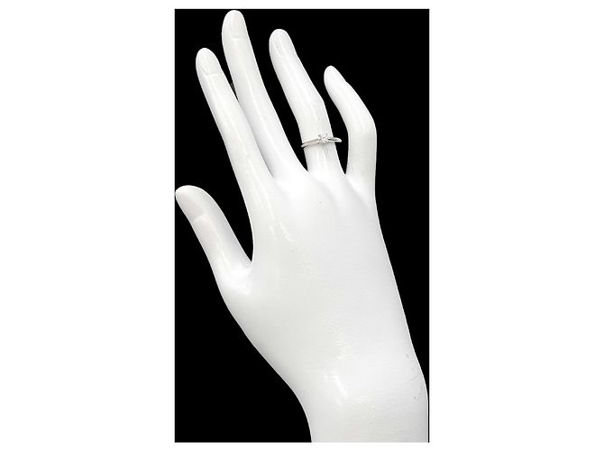 Cartier Solitär-Diamantring aus Platin - Ansicht 8