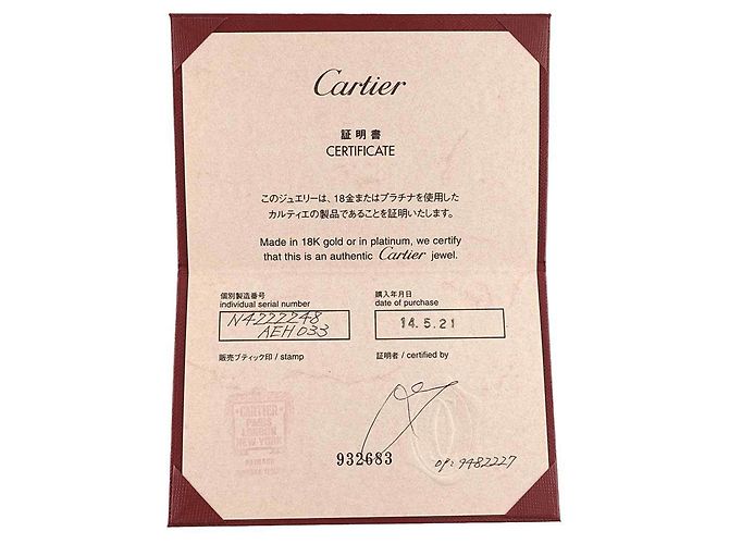 Cartier Solitär-Diamantring aus Platin - Ansicht 9