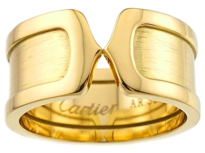 Anello Cartier C2 #59 in oro giallo 18K - vista 2