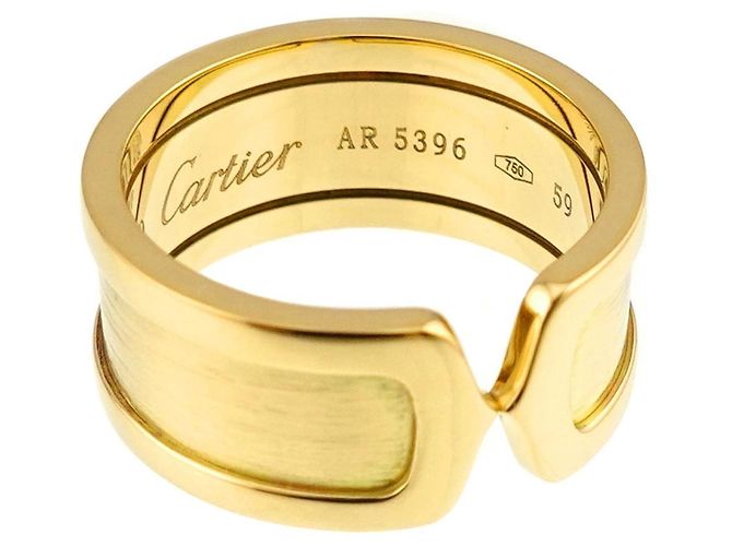 Anello Cartier C2 #59 in oro giallo 18K - vista 3