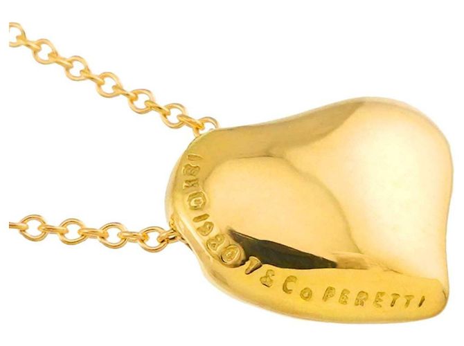 Autre Marque Collana Full Heart di Tiffany & Co. in oro giallo 18K - vista 4