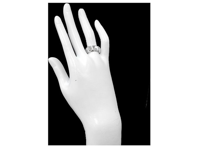 Anello Gucci Icon Band in oro bianco 18K - vista 7