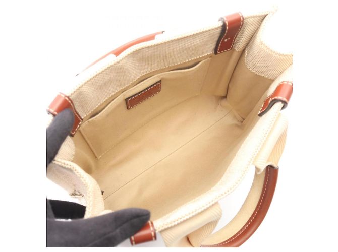 Sac à main Chloé Woody Small Marron Beige - vue 3