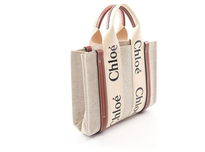 Chloé Chloe Woody Small Handtasche Braun Beige - Ansicht 2