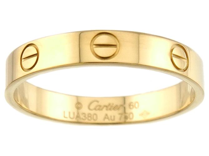 Anello Mini Love Cartier in oro giallo 18K - vista 2