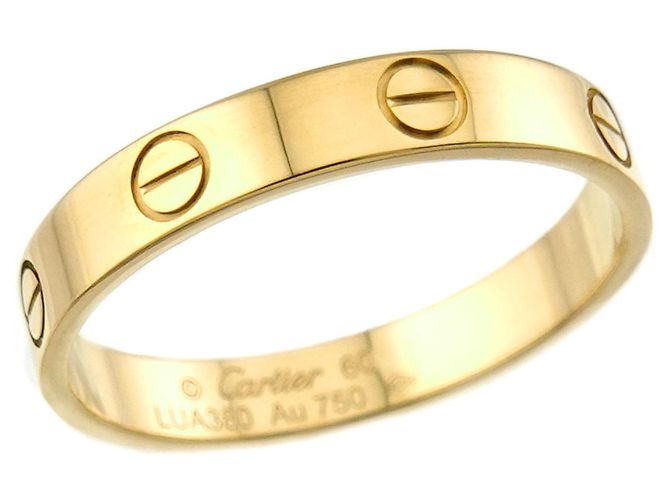 Anello Mini Love Cartier in oro giallo 18K - vista 4