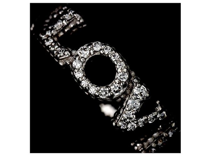 Anel Gucci Blind for Love #9 em ouro branco 18K - vista 6