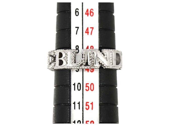 Anel Gucci Blind for Love #9 em ouro branco 18K - vista 7