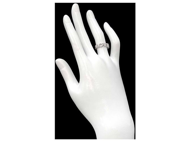 Anel Gucci Blind for Love #9 em ouro branco 18K - vista 8