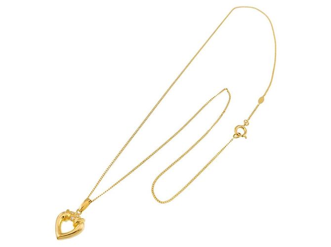 Collana Cuore in Oro Giallo 18K e Diamanti Christian Dior - vista 2