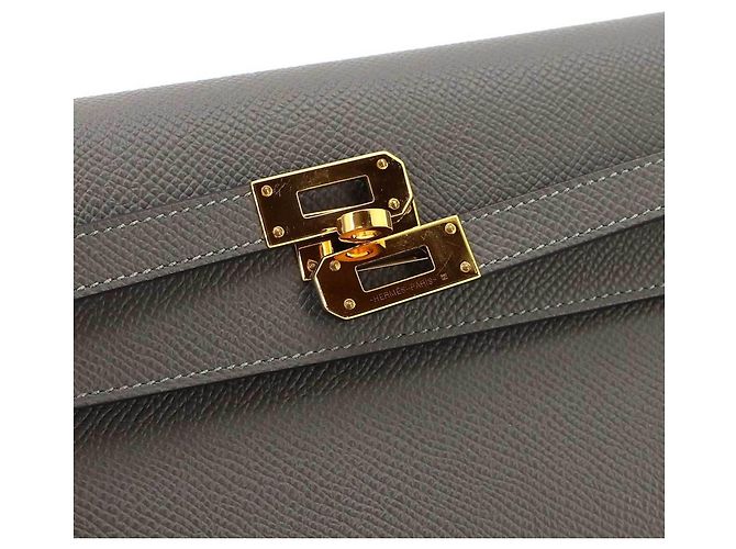 Hermès Portafoglio a tracolla Hermes Kelly To Go Marrone - vista 9
