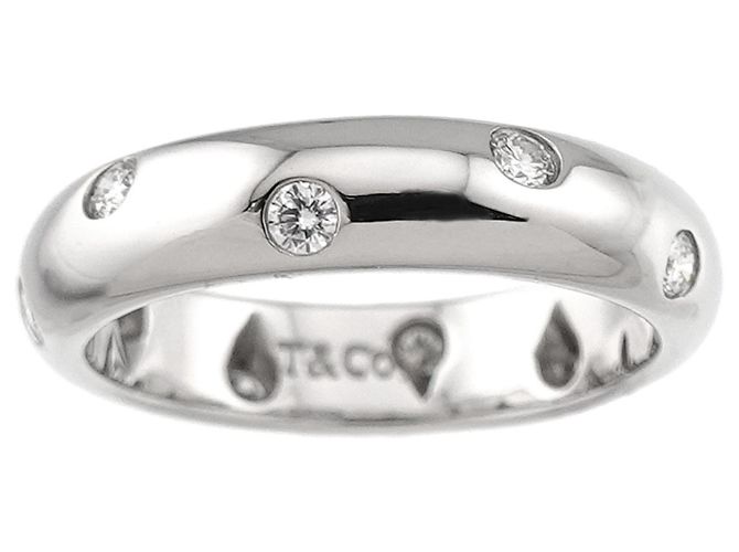 Autre Marque Tiffany & Co. Platinum Dots Diamantbandring - Ansicht 2