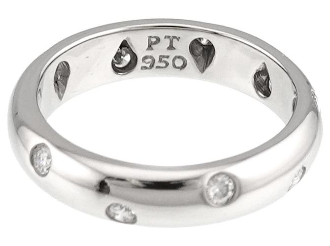 Autre Marque Tiffany & Co. Platinum Dots Diamantbandring - Ansicht 4
