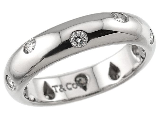 Autre Marque Tiffany & Co. Platinum Dots Diamantbandring - Ansicht 5