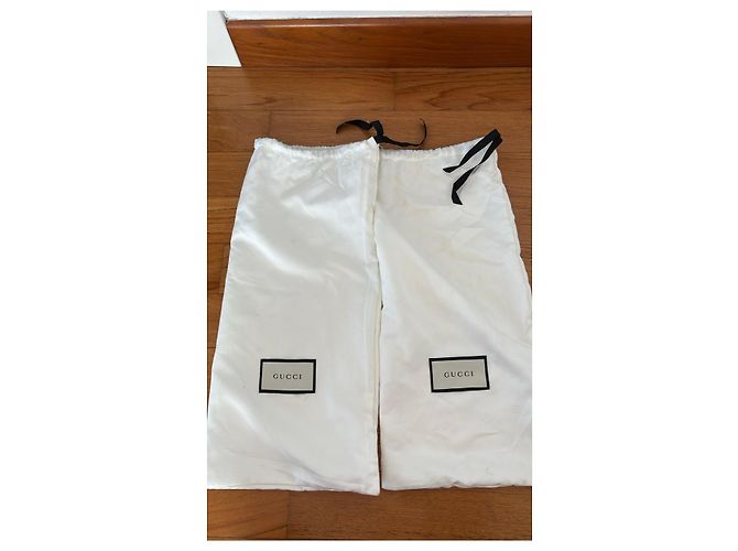 Sneaker Gucci pelle bianca perle e borchie Bianco Rosso Verde - vista 9