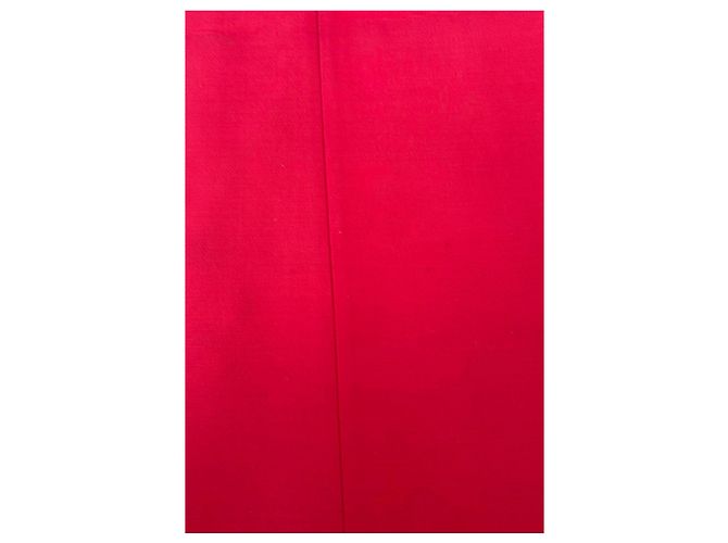 Vestido sin mangas rojo Christian Dior bordado abeja - vista 13