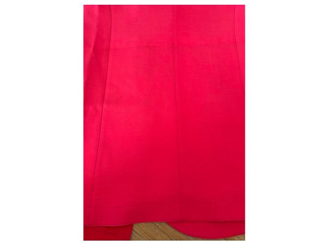Vestido sin mangas rojo Christian Dior bordado abeja - vista 14