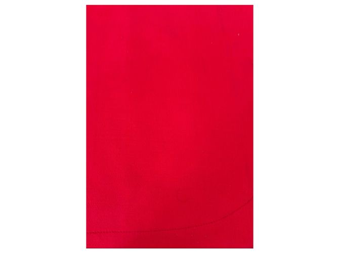 Vestido sin mangas rojo Christian Dior bordado abeja - vista 3