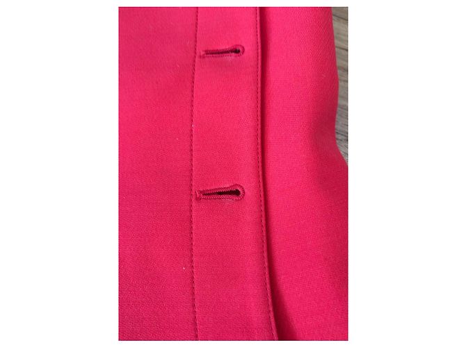 Vestido sin mangas rojo Christian Dior bordado abeja - vista 5
