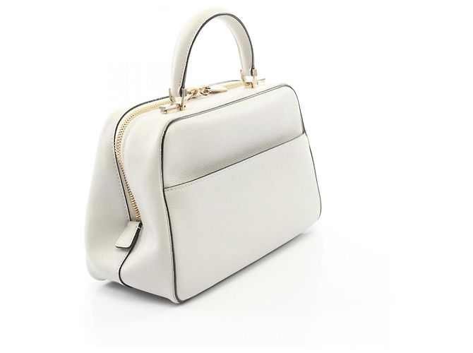 mala de mão 2-Way Valextra Serie Esse Medium Branco - vista 2