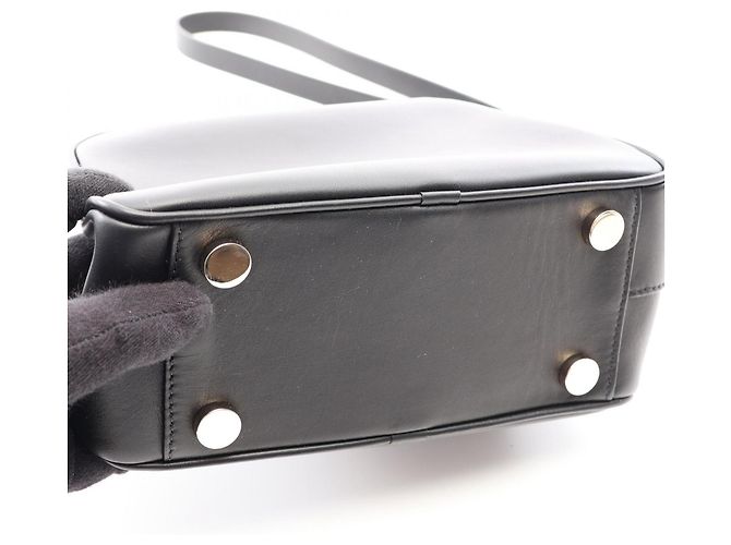 Valextra Flute Mini 2-Way Schultertasche Schwarz - Ansicht 5